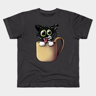 Cat N Coffee Kids T-Shirt